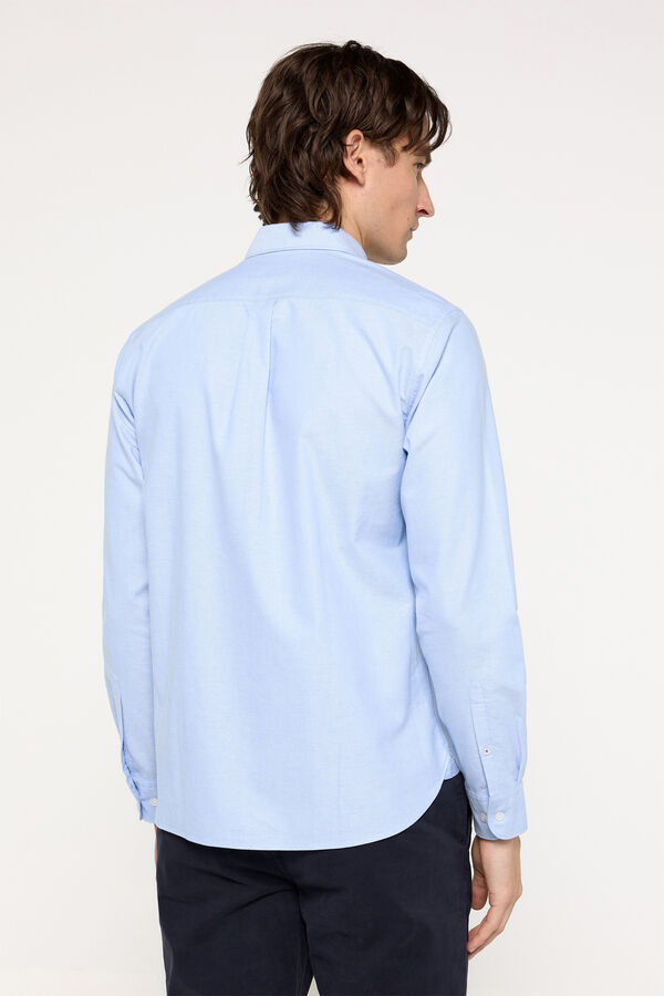 Pedro del Hierro Camisa Oxford Lisa Azul
