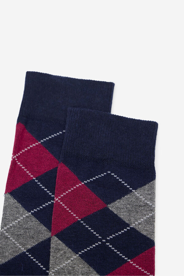 Milano Meias Rhombus Bordeaux