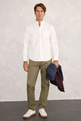 Milano Camisa Sport Oxford Blanco