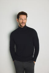 Milano Jersey cuello cisne Negro