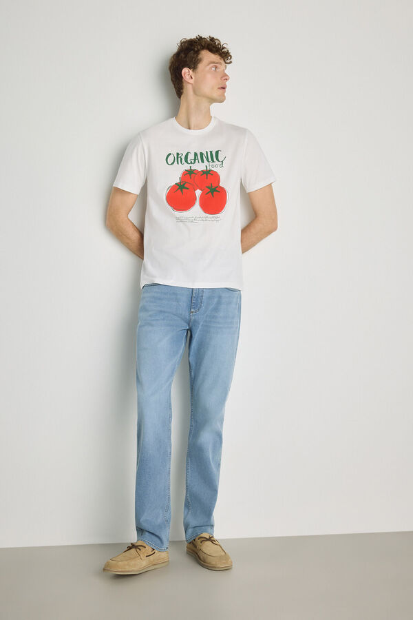Milano T-shirt de manga curta Branco