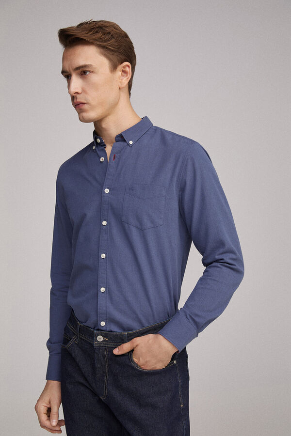 Fifty Outlet Camisa oxford stretch Navy