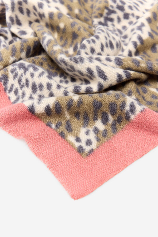 Milano Lenço com estampa animal Estampado bronzeada