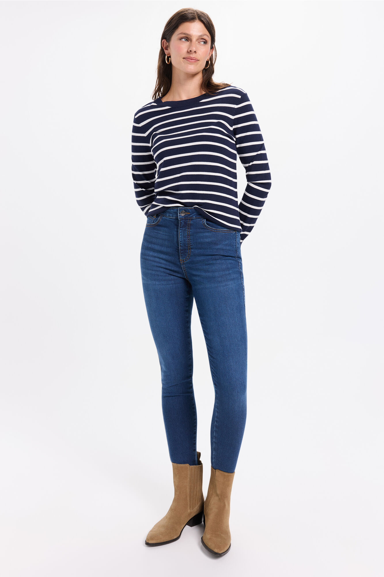 Milano Jeans slim tiro medio