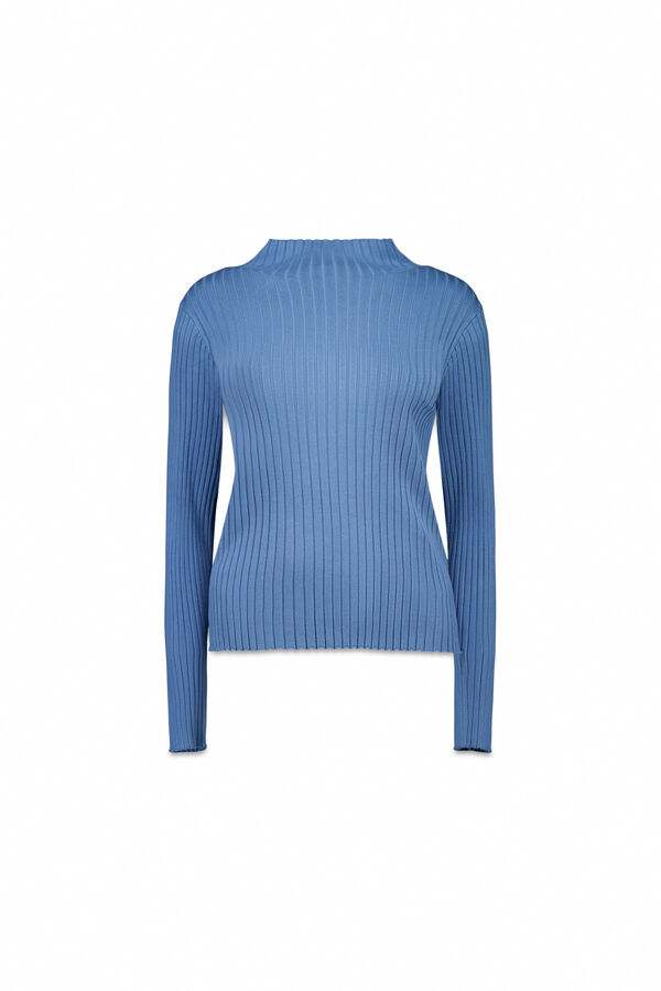 Milano Jersey cuello perkins Azul