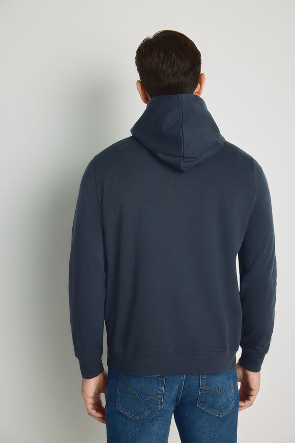 Milano Sweatshirt com capuz e bolso Azul