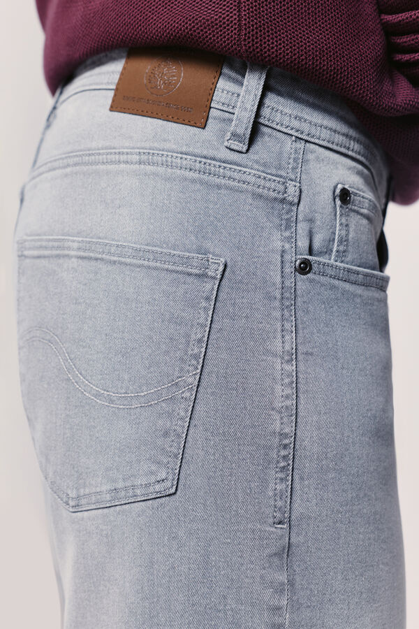 Springfield Pantal&oacute;n vaquero slim fit Gris Claro