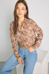 Milano Camisa estampada Naranja
