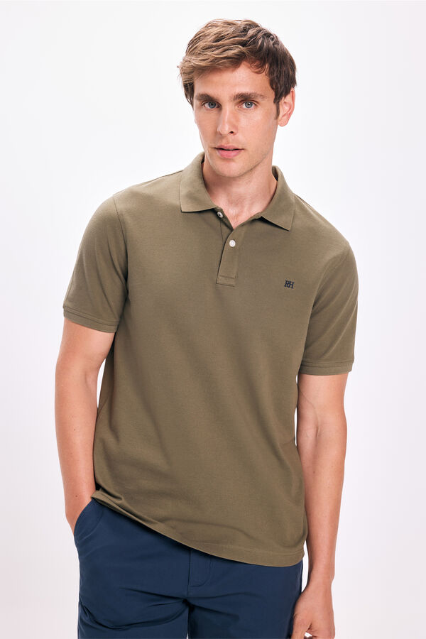 Pedro del Hierro Polo B&aacute;sico PDH C&aacute;qui escuro