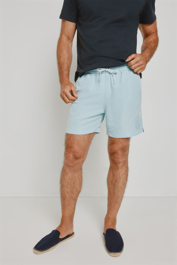 Springfield Fato de banho liso Estampado azul