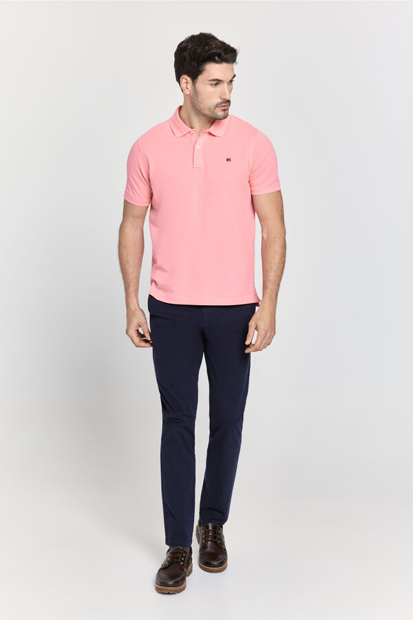 Pedro del Hierro Polo b&aacute;sico manga curta Rosa