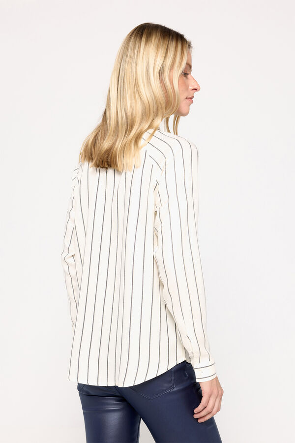 Milano Camisa fluida Estampado azul