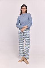 Milano Camisola gola alta Azul claro