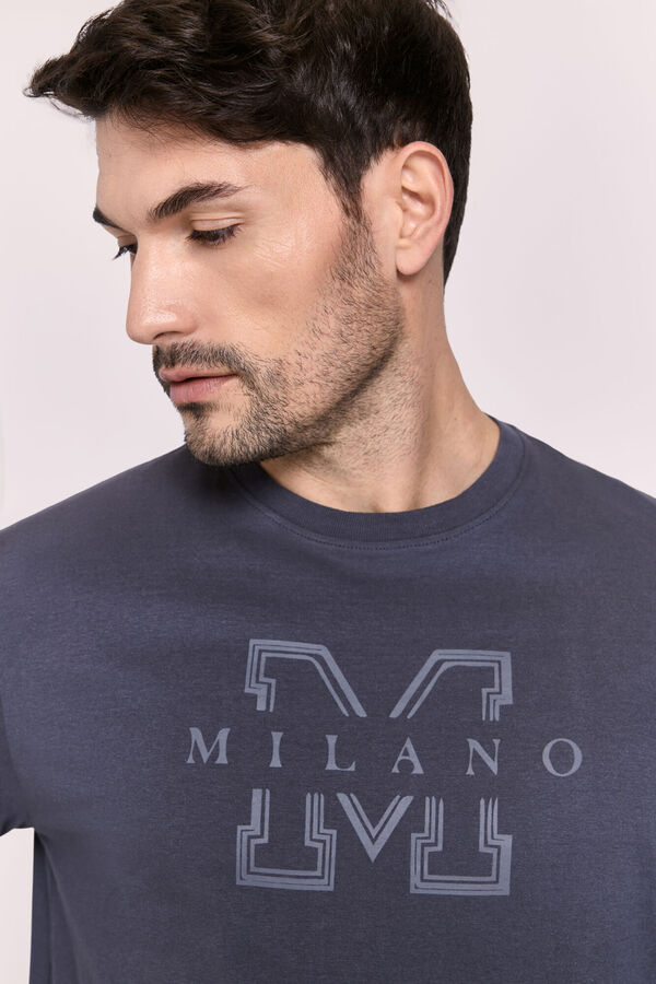 Milano Pijama Big Logo Gris Oscuro