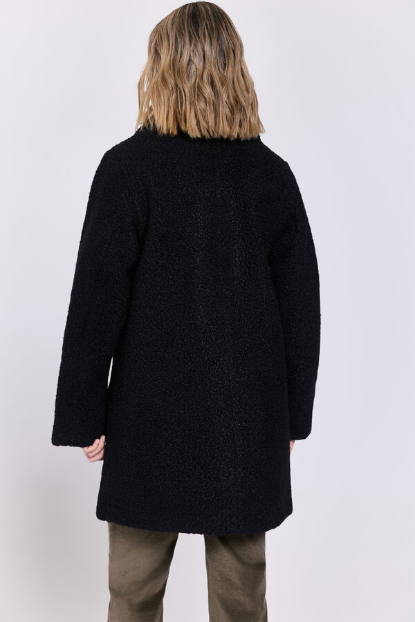 Milano Abrigo semilargo bouclé Negro