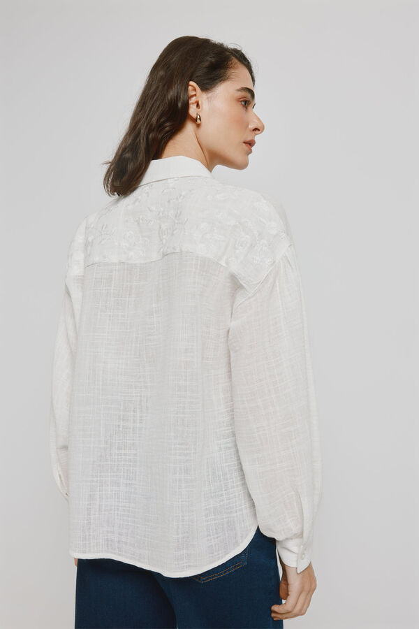 Milano Blusa bordada Marfim