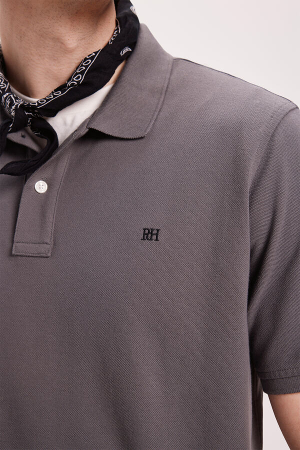 Pedro del Hierro Polo B&aacute;sico PDH Cinzento oscuro