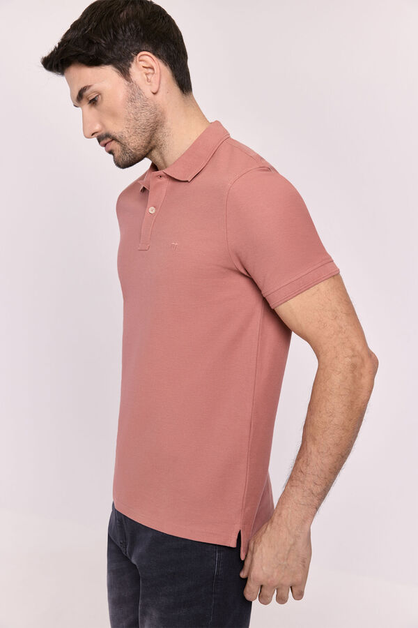 Milano Polo manga corta Rojo/Coral