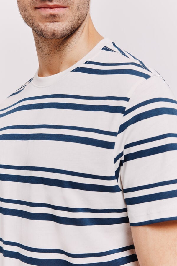 Milano Camiseta rayas Navy