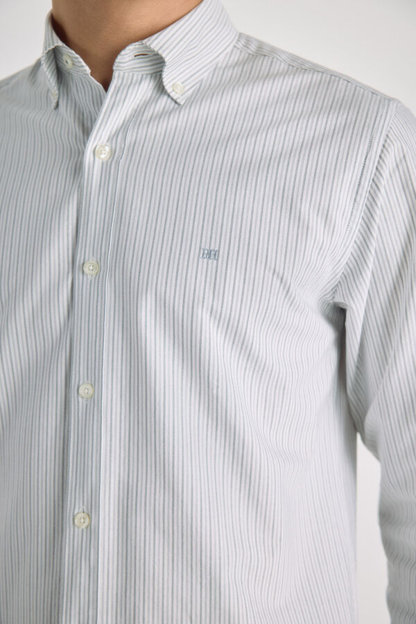 Pedro del Hierro Camisa rayas manga larga Marengo