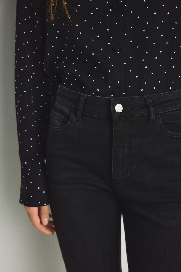 Milano Cal&ccedil;a jeans slim Preto