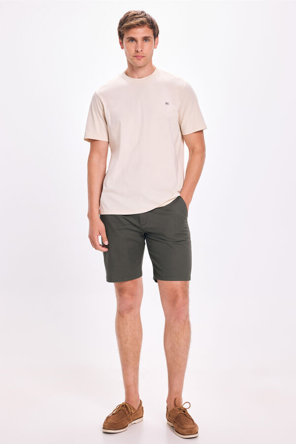 Pedro del Hierro Bermuda B&aacute;sica Pedro Del Hierro Kaki Oscuro