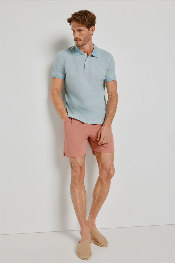 Milano Polo de manga curta Azul