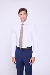 Milano Camisa Vestir Microestrutura Branco