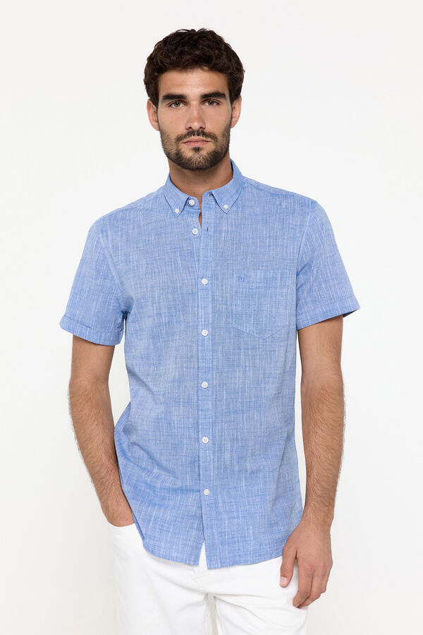 Fifty Outlet Camisa Manga Corta Azul Claro