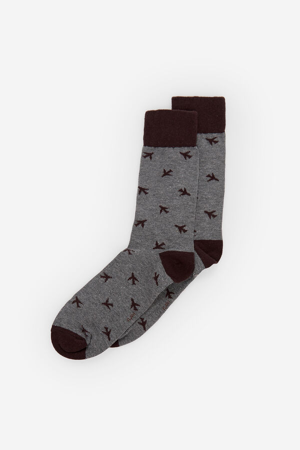 Fifty Outlet Calcetines aviones Gris Oscuro