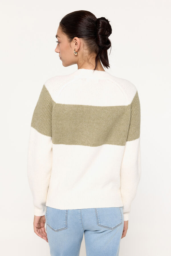 Milano Chaqueta efecto ante Kaki Claro