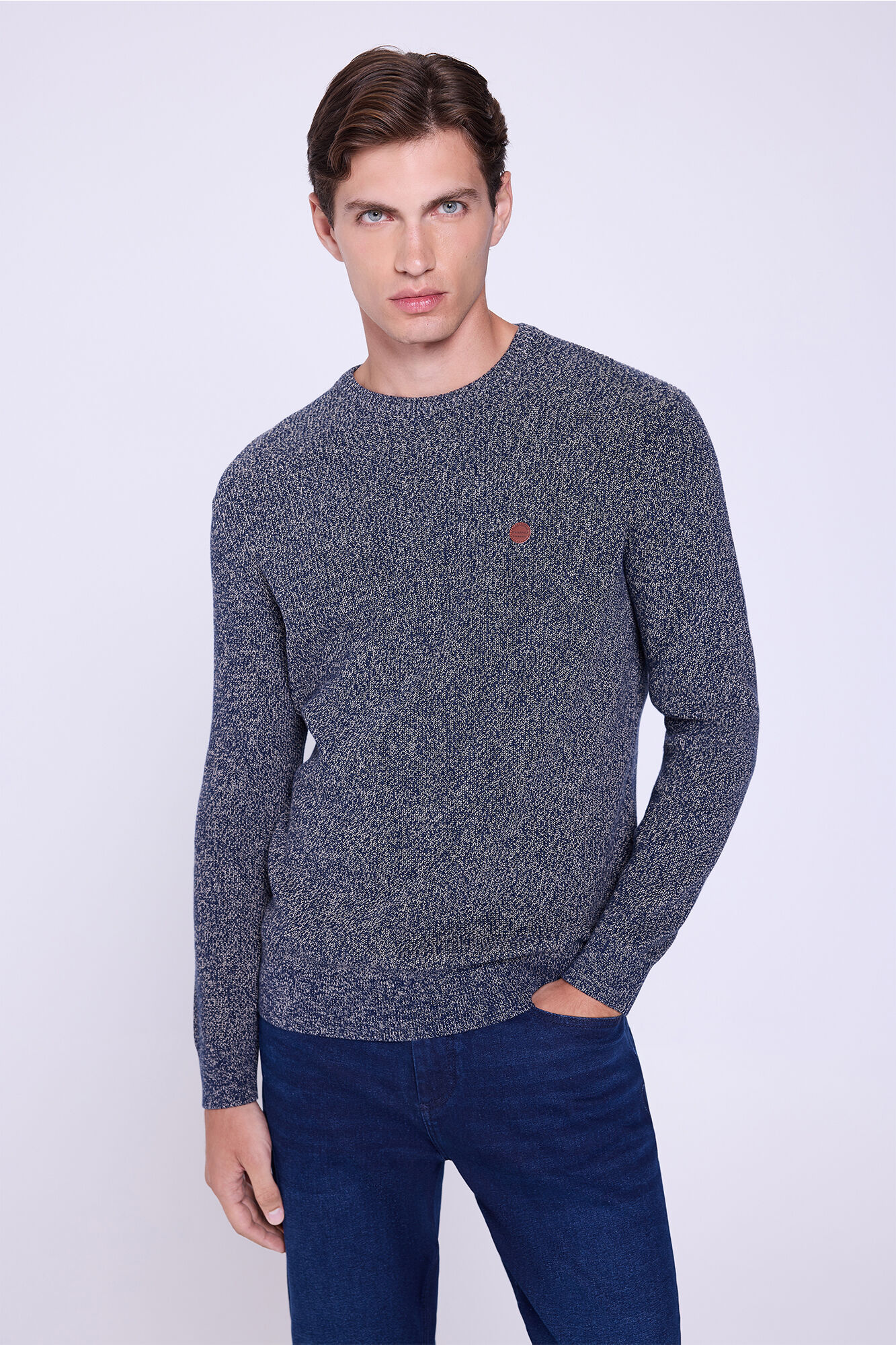 Springfield Camisola b&aacute;sico de gola redonda