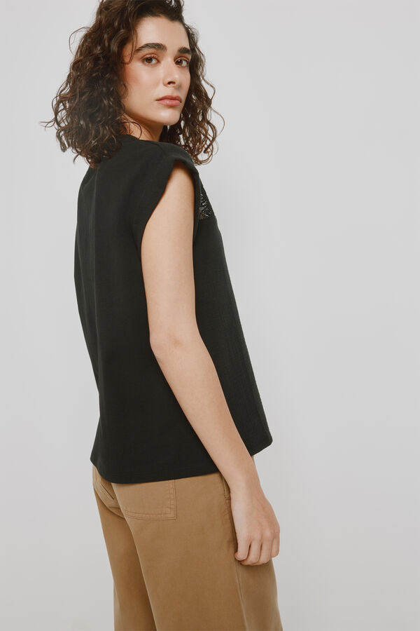 Milano T-shirt de manga curta Preto