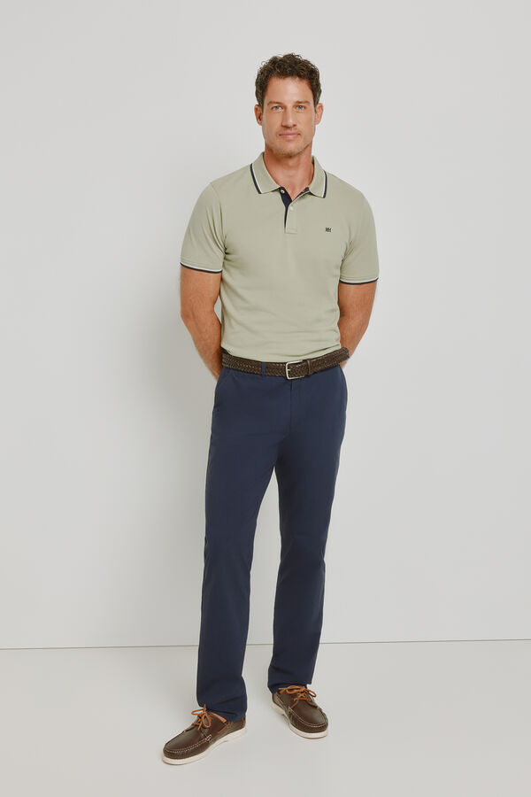 Pedro del Hierro Cal&ccedil;as chino regular fit Marinho