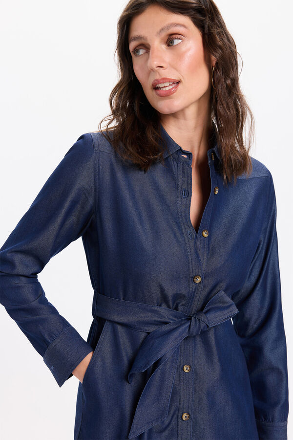 Milano Vestido denim Marinho