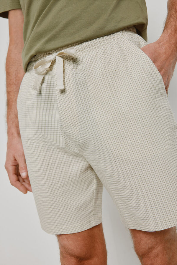 Milano Pijama de malha e tecido C&aacute;qui