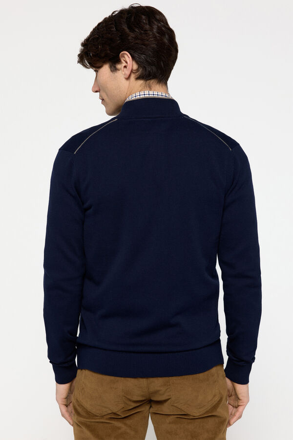 Pedro del Hierro C&aacute;rdigan PDH con cremallera Navy