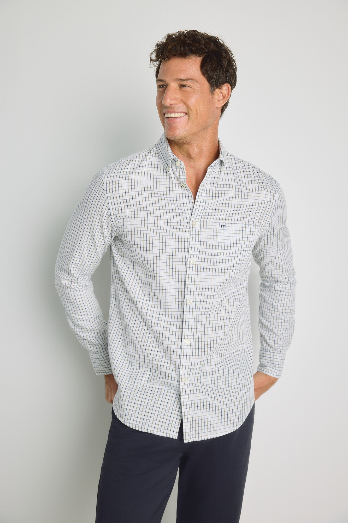 Milano Camisa cuadros manga larga