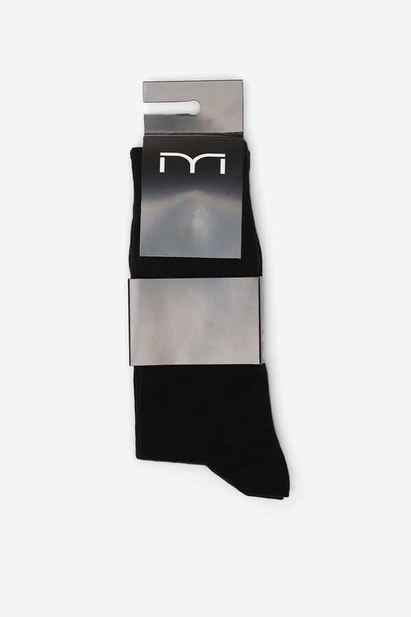 Milano Calcetines b&aacute;sicos milano Negro