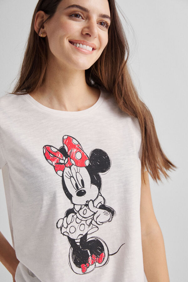 Fifty Outlet Camiseta Minnie Marfil