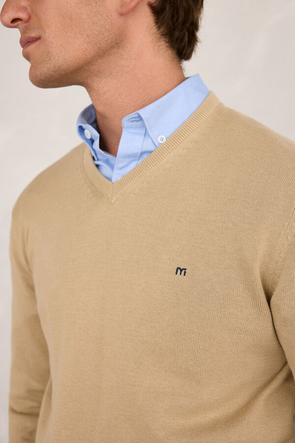 Milano Jersey Básico Pico Beige