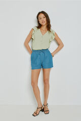 Milano Bermuda vaquera regular fit Azul