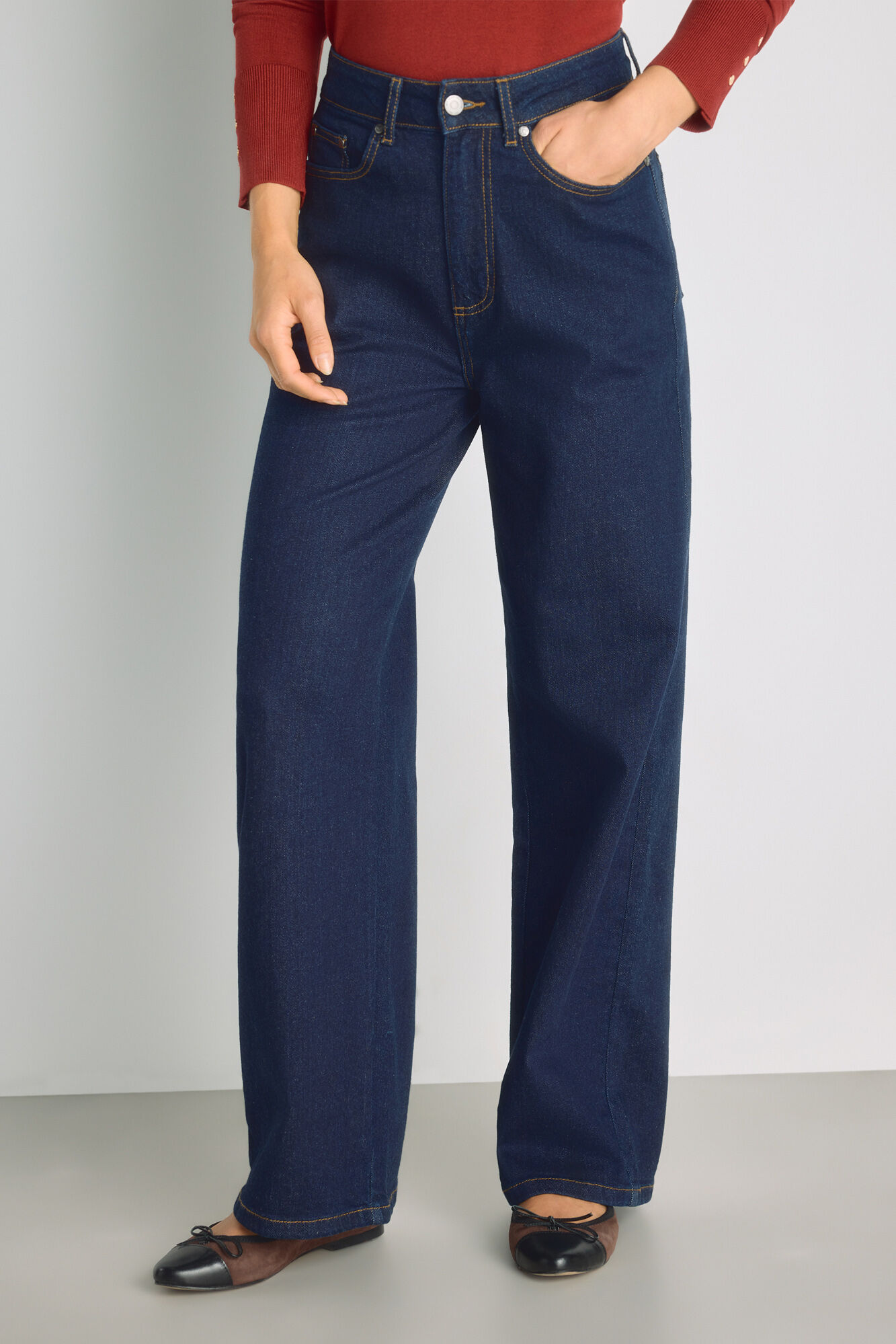 Milano Pantal&oacute;n denim ancho