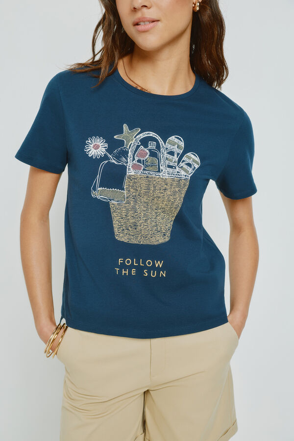 Milano Camiseta estampada manga corta Navy