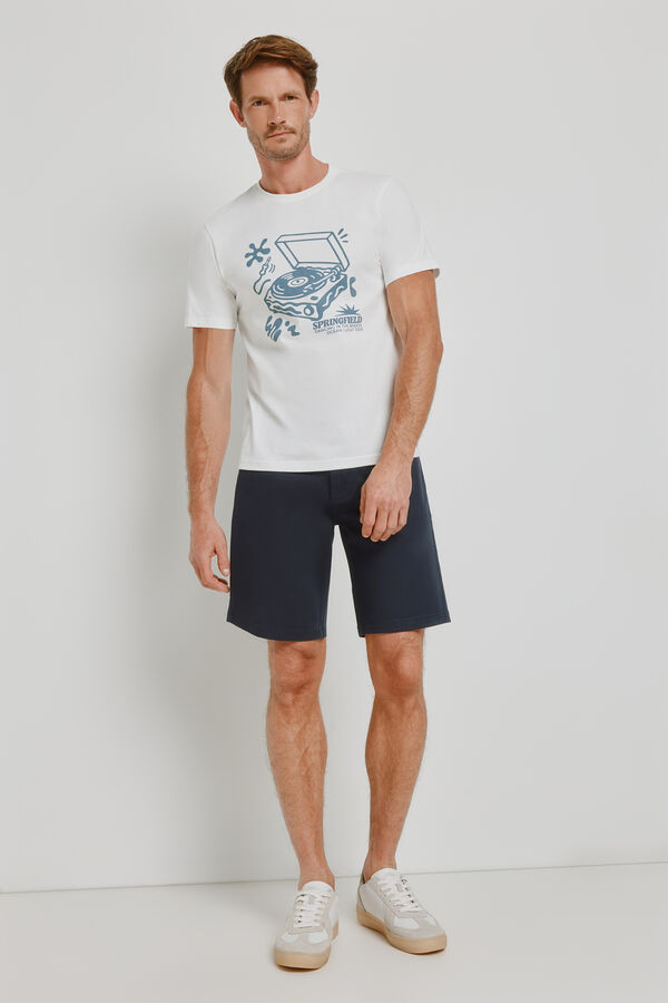 Springfield Camiseta gr&aacute;fica Springfield Blanco