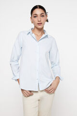 Fifty Outlet Camisa Lisa Azul