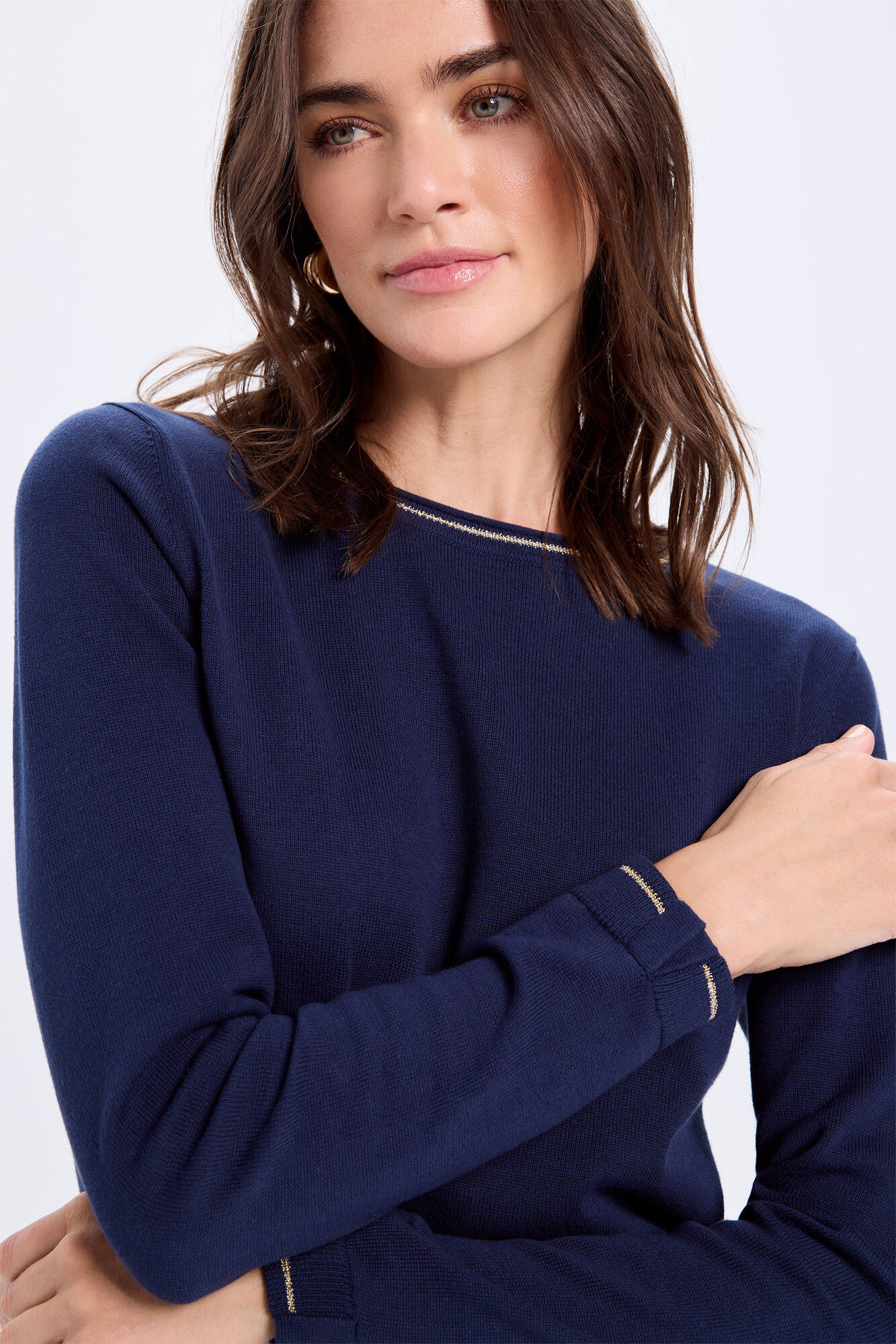 Milano Jersey algod&oacute;n detalle lurex