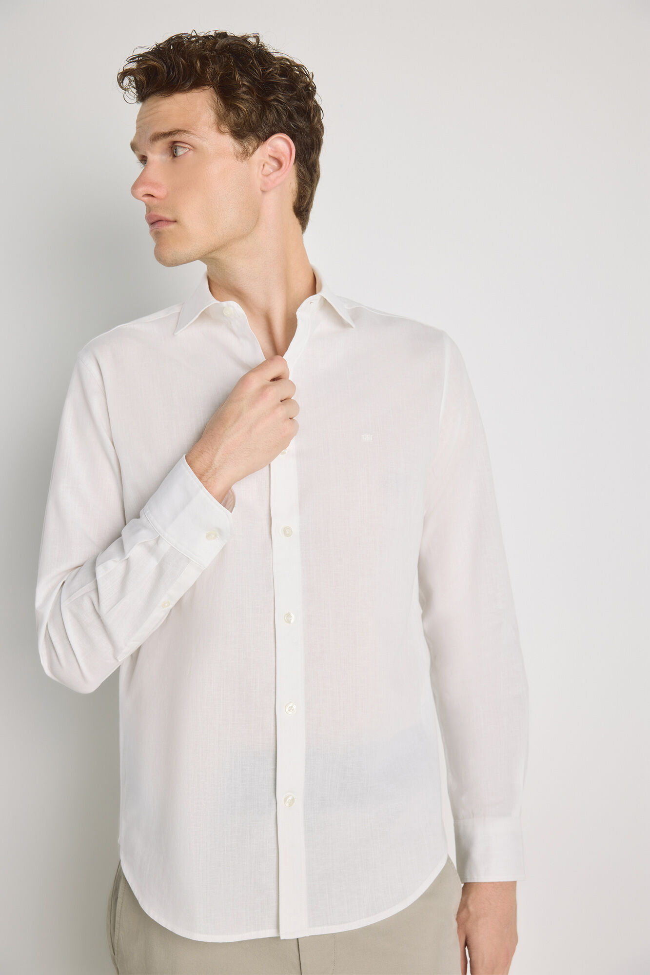 Pedro del Hierro Camisa lisa manga larga
