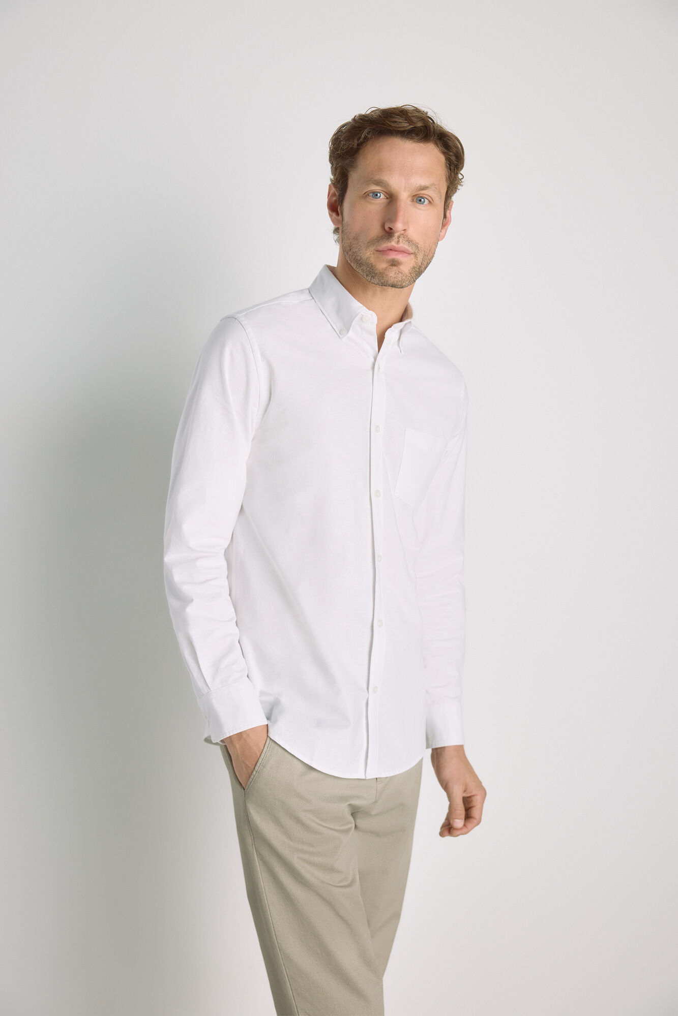 Milano Camisa lisa manga larga