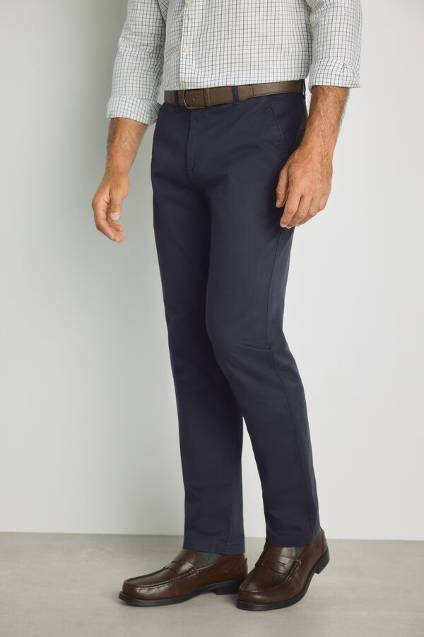 Milano Cal&ccedil;as chino regular fit Marinho